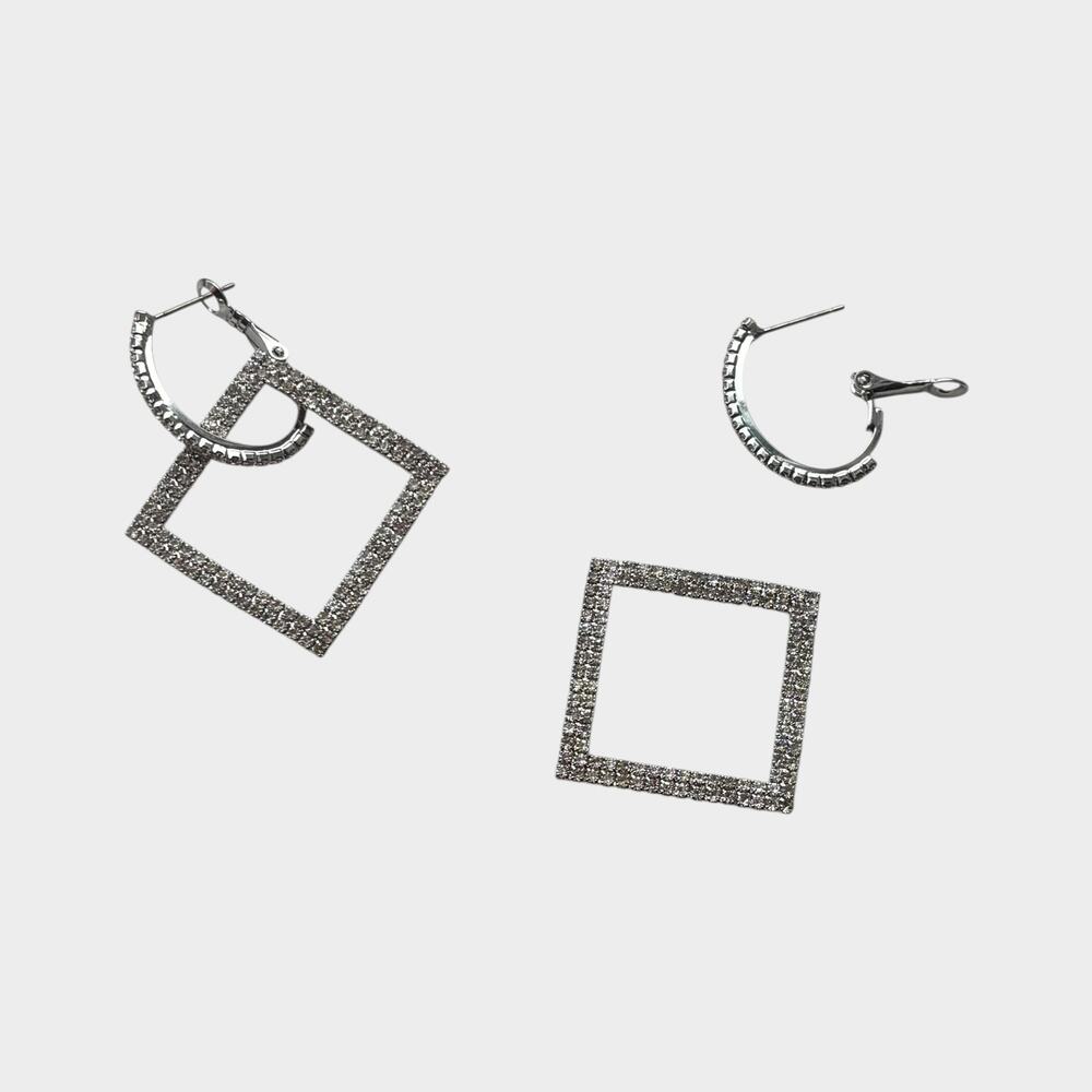 Square Dangle Night Out Earring - Picture 7 of 8